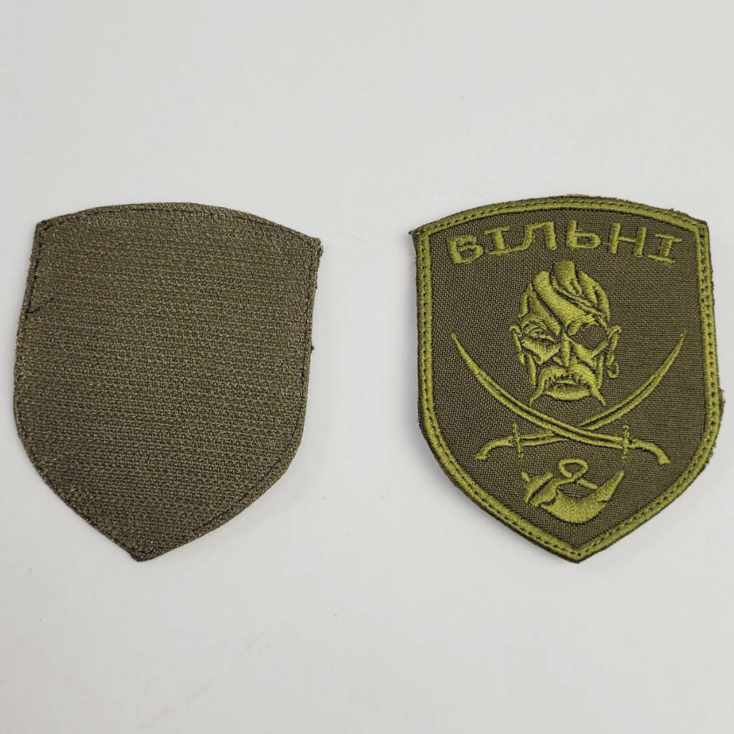

Шеврон Вольные ВСУ, на липучке, ткань саржа, армейский военный шеврон