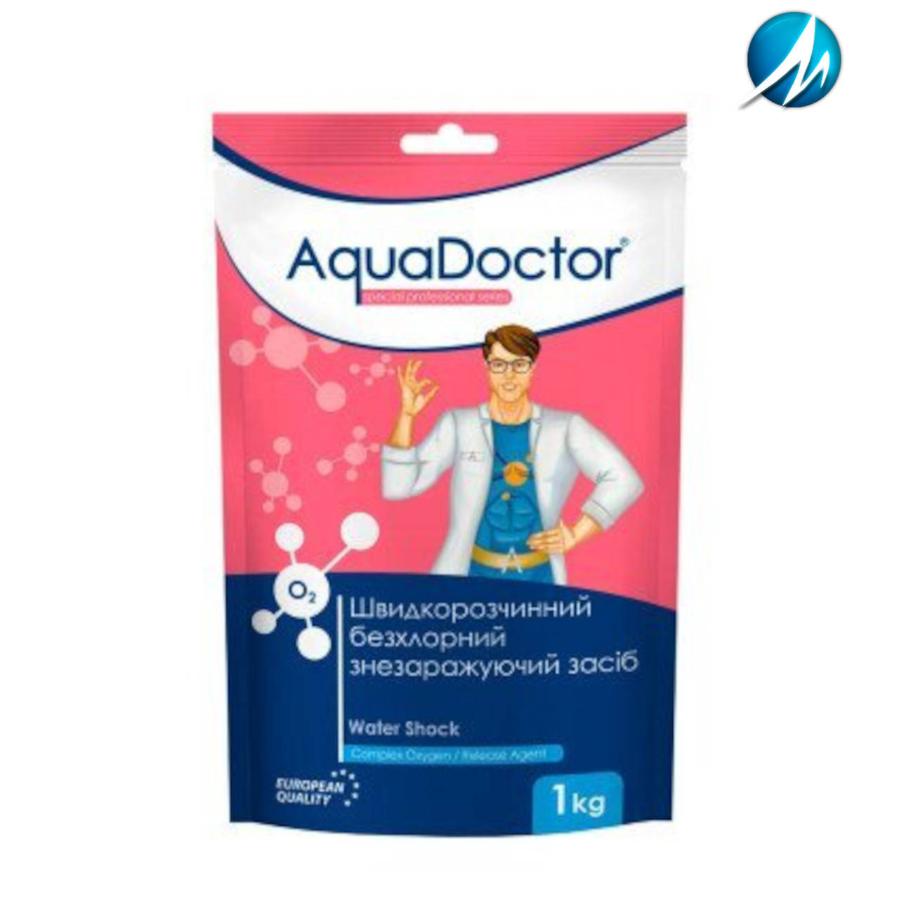 

Дезинфектант на основе активного кислорода AquaDoctor Water Shock О2, 1кг