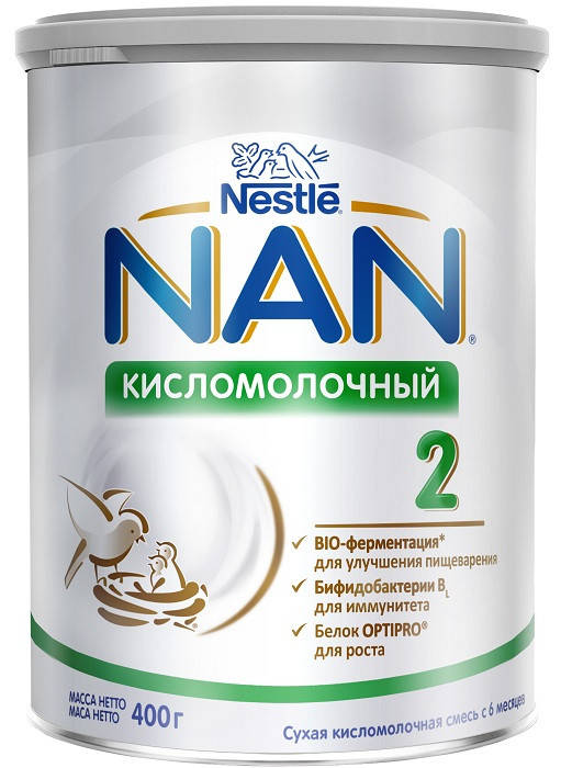 

Nestle Молочная смесь NAN Кисломолочный 2 (6м+) 400 г