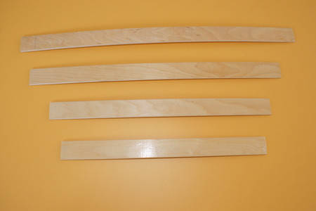 

Буковая ортопедическая ламель 700х53х8 мм с двумя креплениями