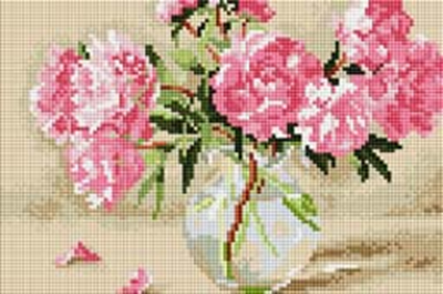 

Алманая мозаика ColorArt 20х30 Розовые пионы DT711