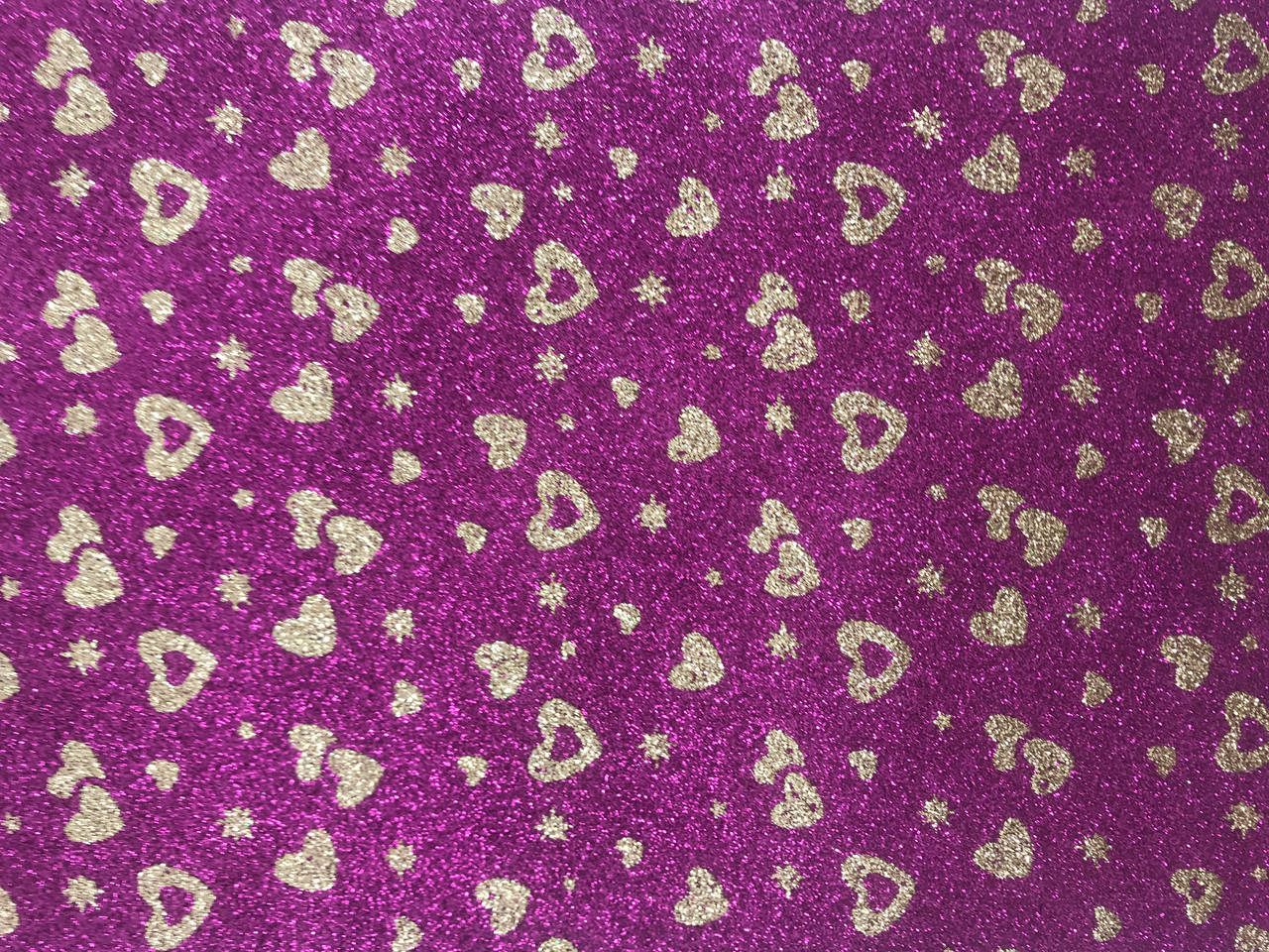 

Фоамиран с глиттером лист 2мм (20х30см) узор лиловый/золотой