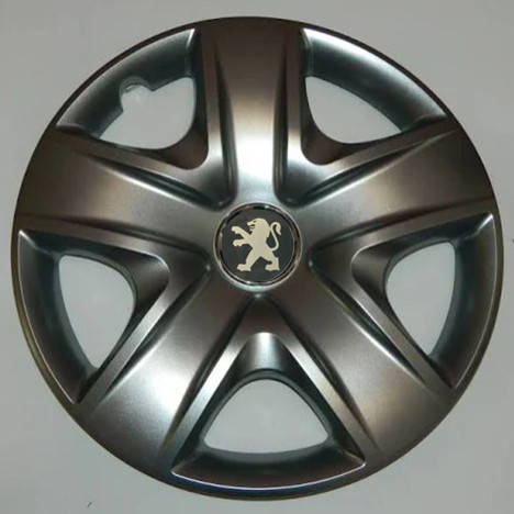 

Колпаки Peugeot R17 серебро - (SJS ke1253) - комплект (4 шт.)
