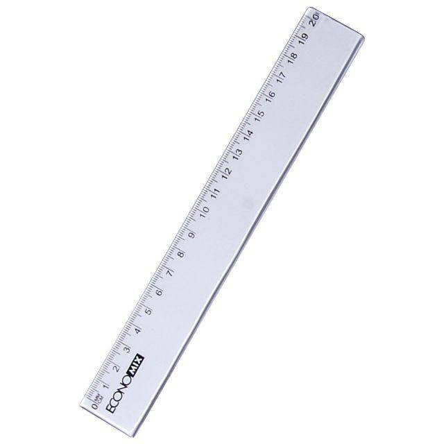 

Линейка EconoMix Е81303 прозрачная 20 см, Черный