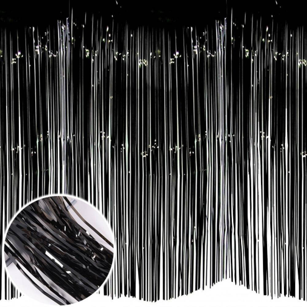 

Шторка занавес из фольги для фото зон черная 1х2 метра