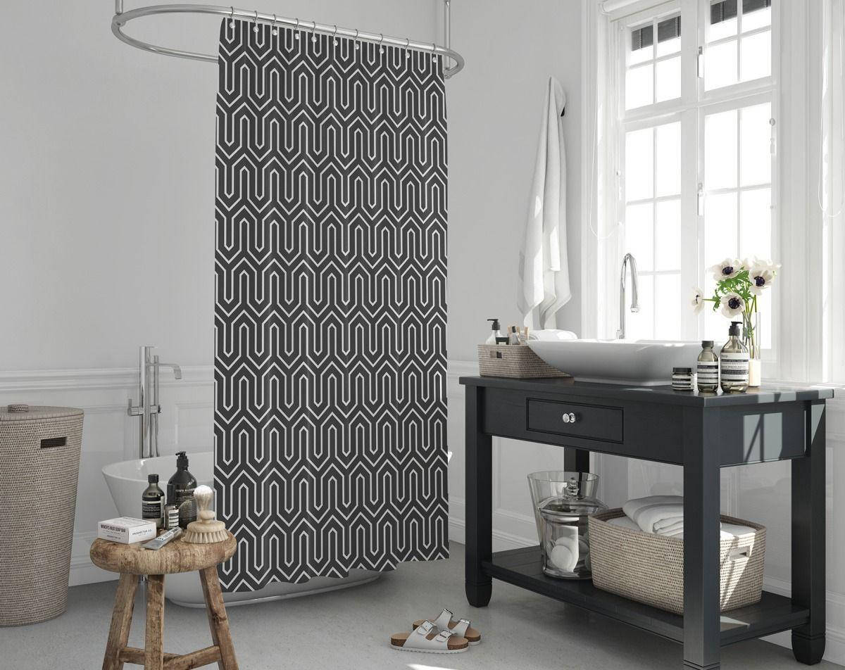 

Штора для ванной Tropik Ethnic Турция 180*200 см, Черный