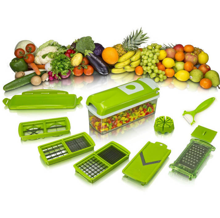 

Терка овощерезка Nicer Dicer Plus Un мультирезка 226, Зелёный