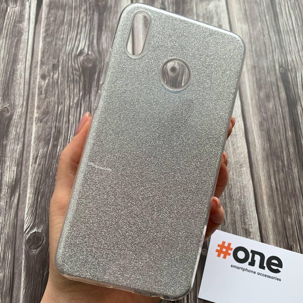 

Чехол для Honor 8x с блестками женский чехол на телефон хонор 8х серебристый GLT