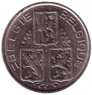 

1 франк. 1940 год, Бельгия. (Belgie-Belgique)