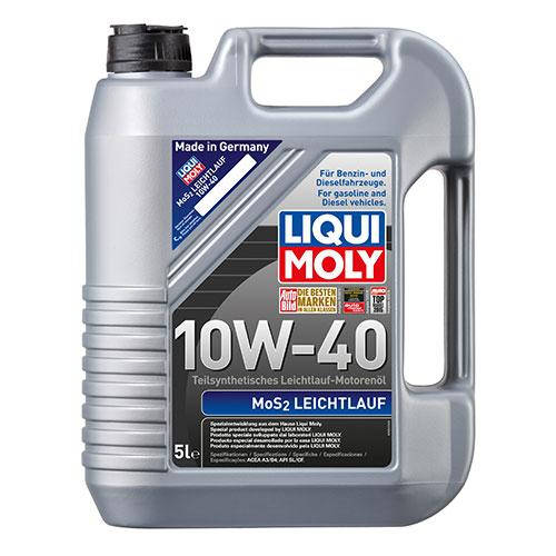 

Масло моторное полусинтетическое LIQUI MOLY с молибденом MoS2 Leichtlauf 10W40 5л 138435