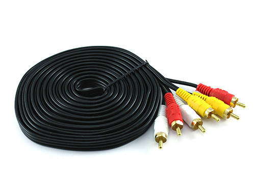 

Кабель мультимедийный 3RCA to 3RCA 3m, Черный