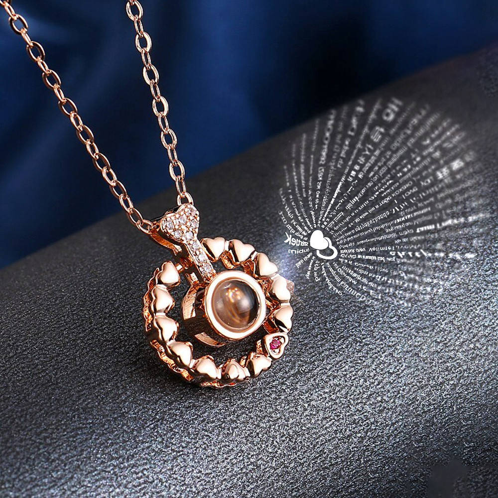 

Кулон проектор " Я тебя люблю" на 100 разных языках мира / Подарок девушке кулон с подвеской I Love you