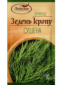 

Зелень кропу сушена "Любисток" 10г (1*5/45)