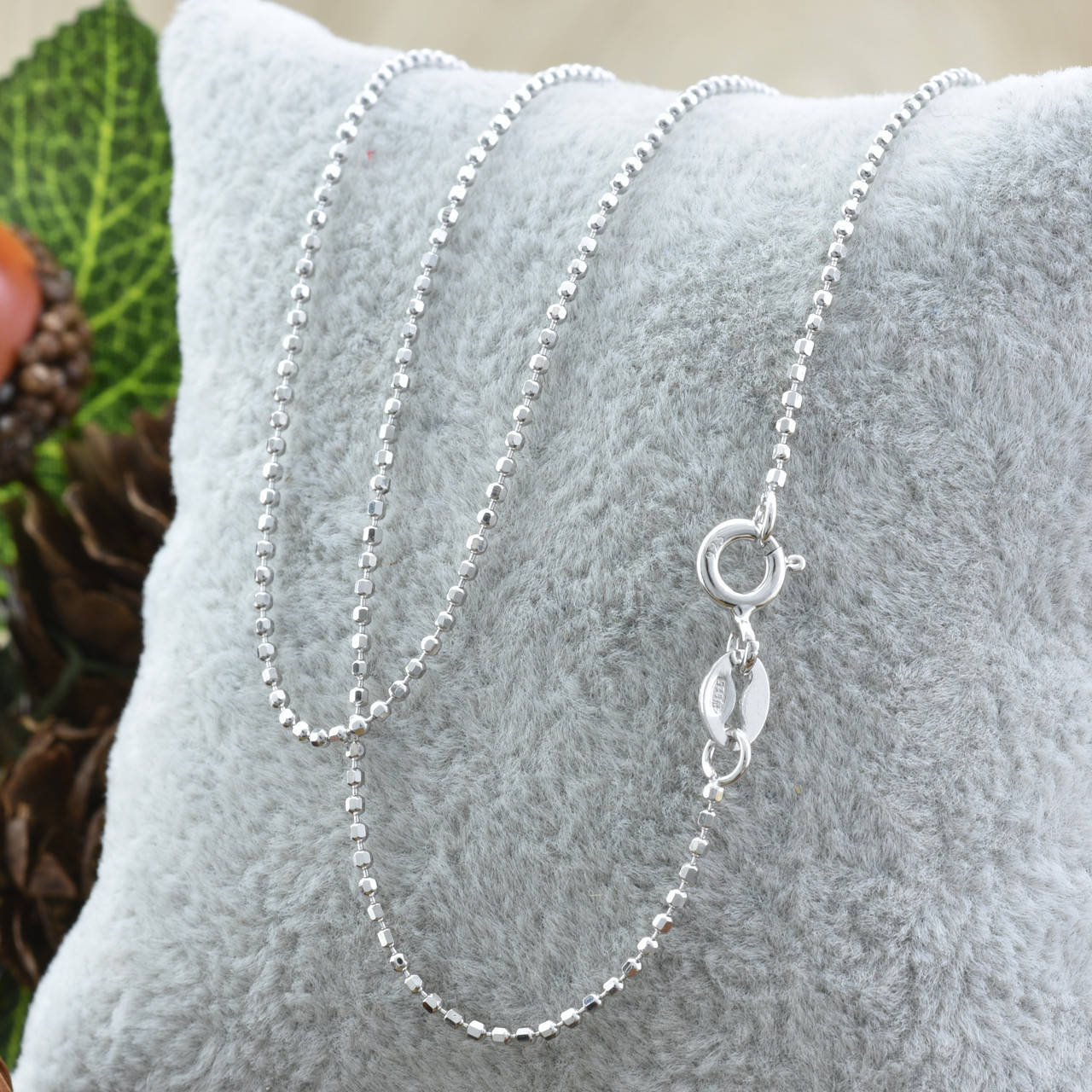 

Серебряная цепочка ширина 1 мм ТС5300201 длина 45