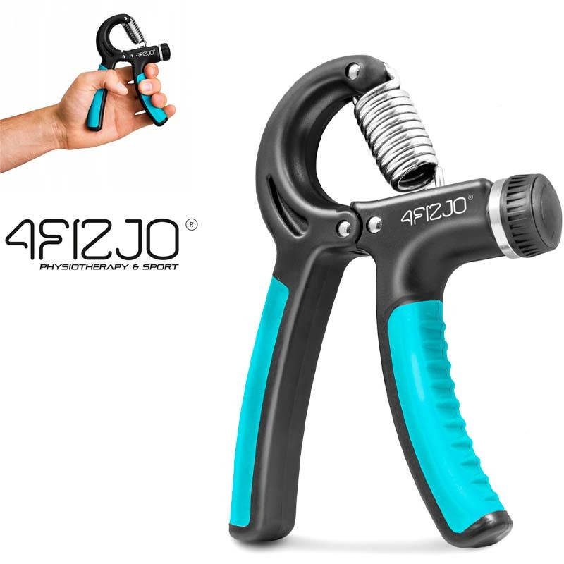 

Эспандер кистевой пружинный с регулируемой нагрузкой 4FIZJO 10-40 кг 4FJ0254 Black.Blue тренажор для кисти
