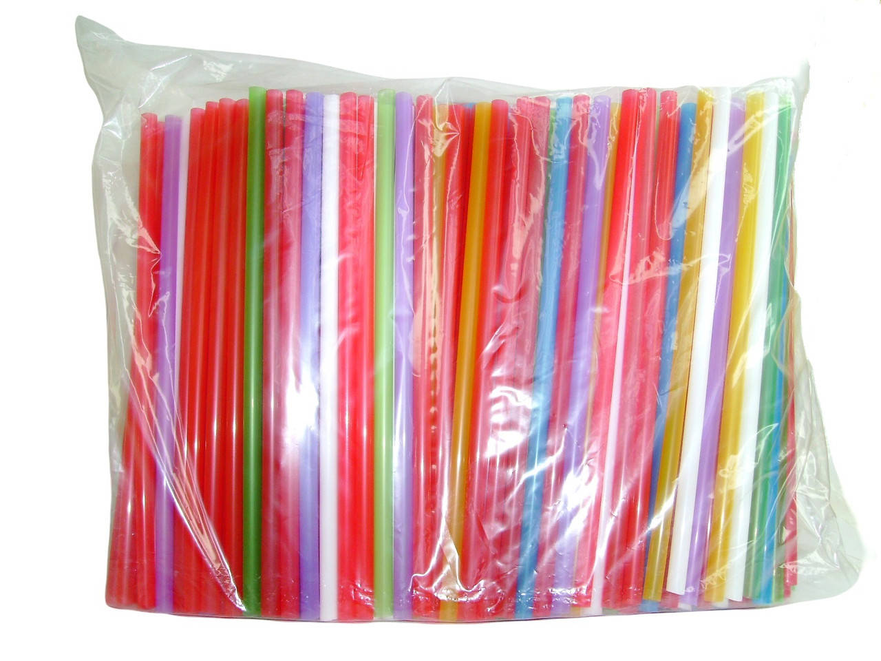 

Трубочка Молочка Микс 21 см х 6 мм. 500 шт./упаковка, Разные цвета