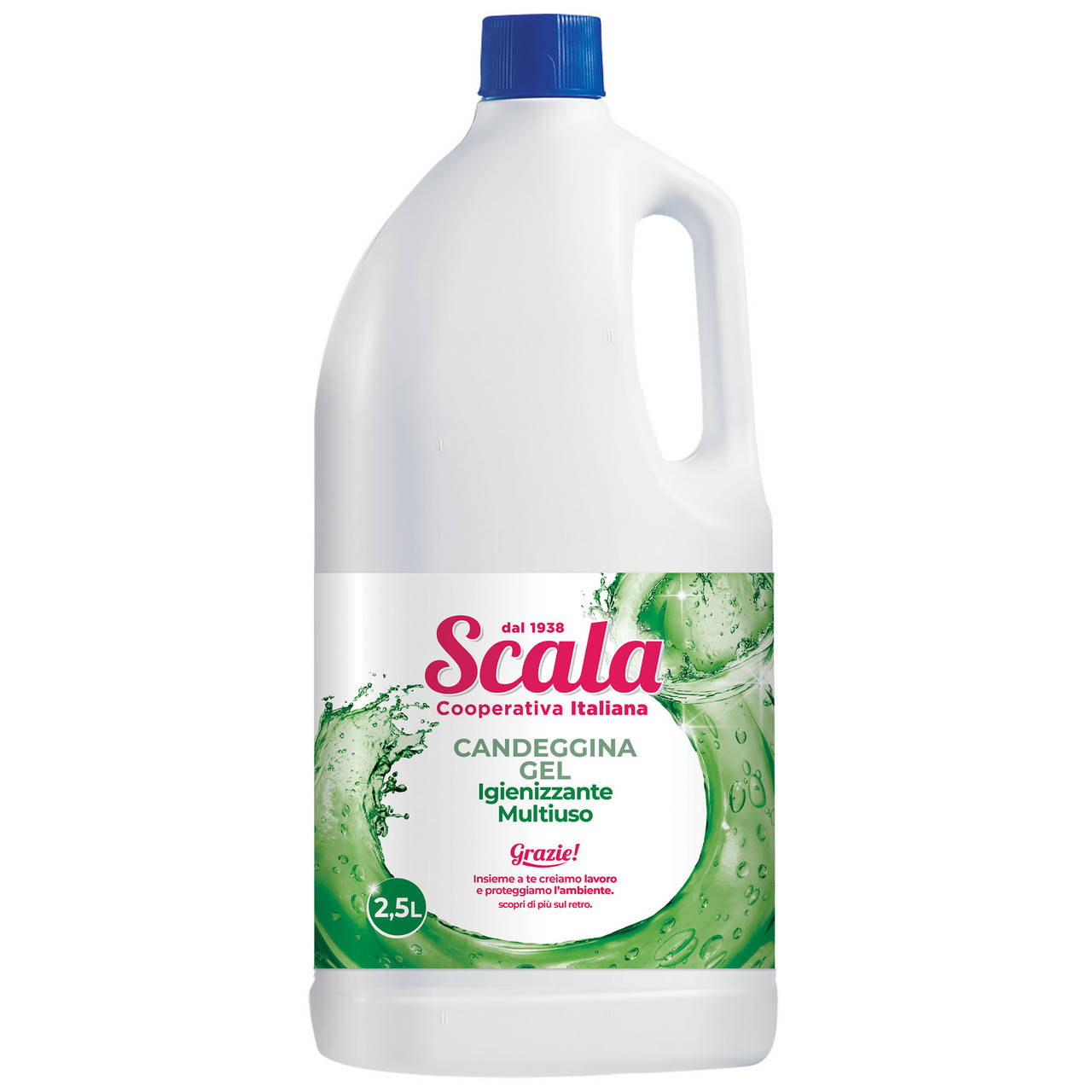 

Гель-отбеливатель дезинфецирующий SCALA Candeggina Gel Iggienizante Multiuso 2,5 л