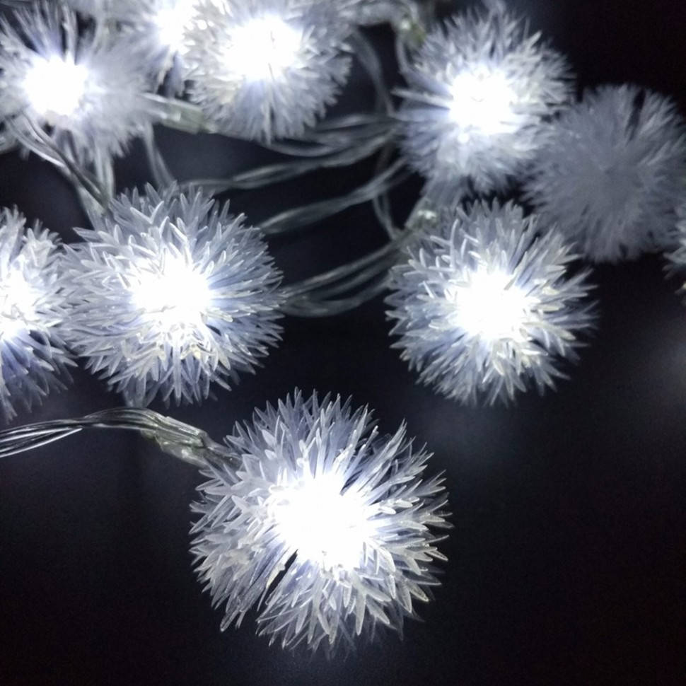 

Новогодняя гирлянда Снежинка от 6.0 м. 40 Led. цвет Белый