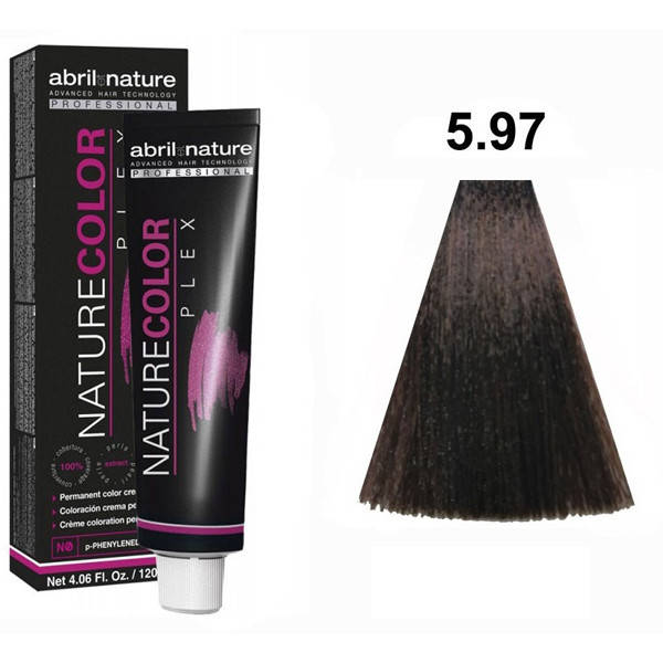 

Стойкая крем-краска для волос Abril et Nature Nature Color Plex 5.97 Светло-каштановый коричнево-фиолетовый 120 мл