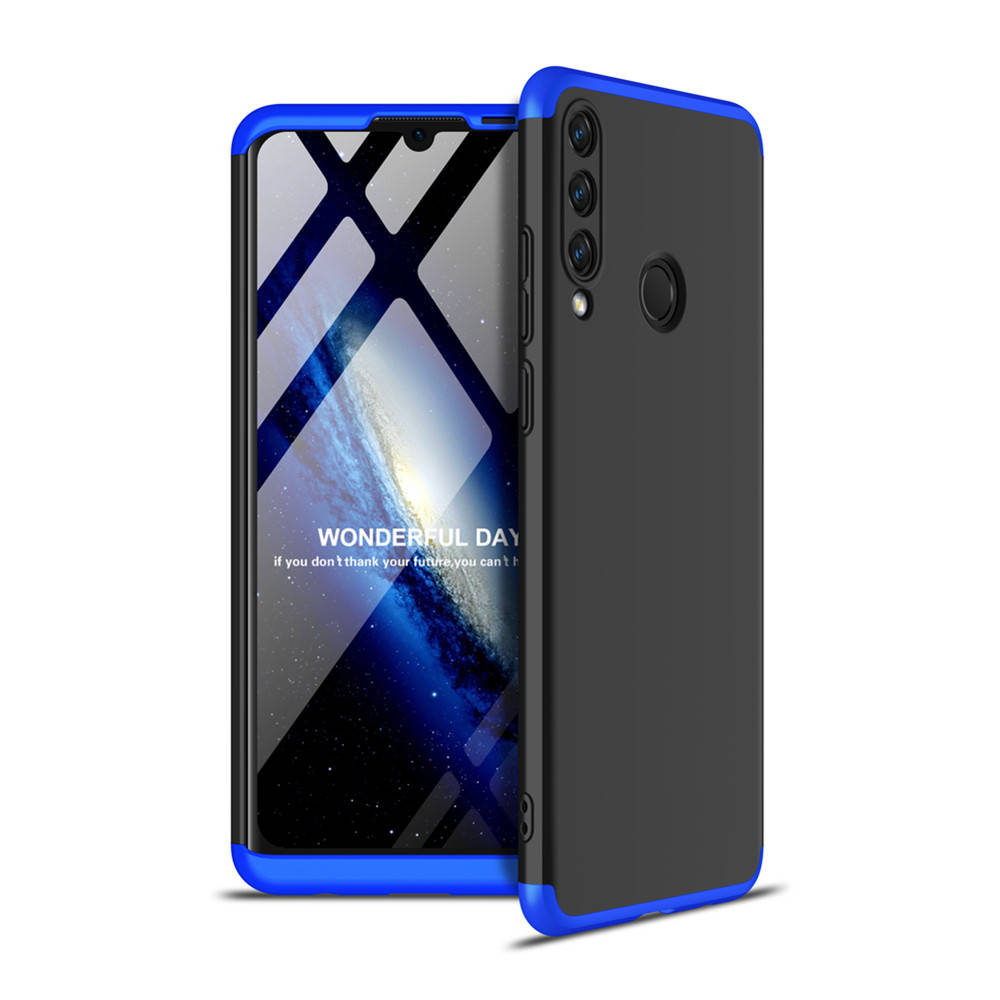 

Чехол GKK 360 для Huawei Y6p / MED-LX9N бампер противоударный Black-Blue