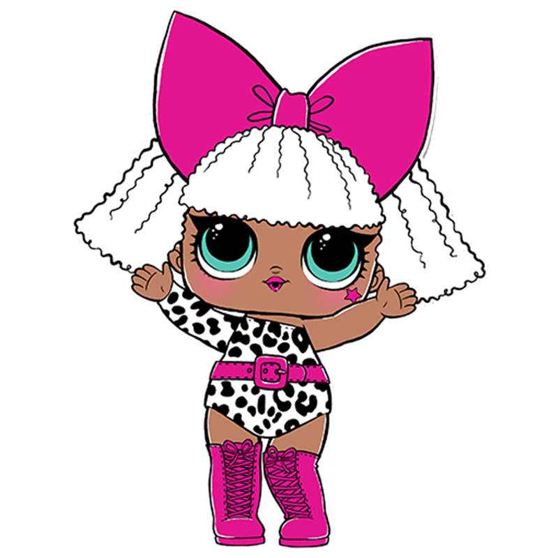 

Наклейка на коробку LOL Diva 46*37см