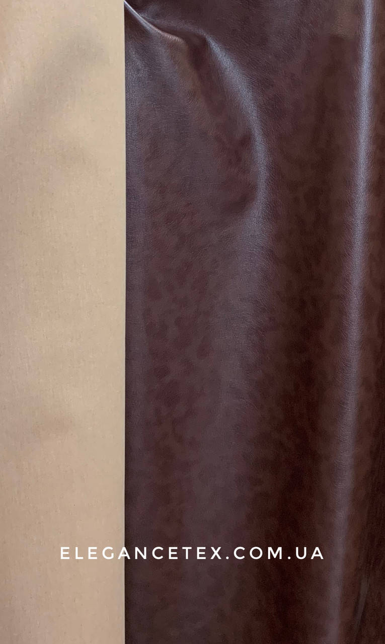 

Кожзам обивочный шоколадный для мебель