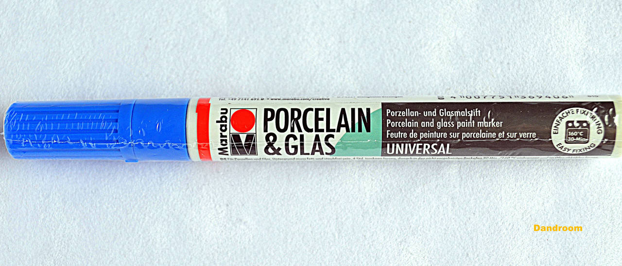 

Маркер для стекла и керамики холодной фиксации, Лазурный, 1-2 мм, Marabu