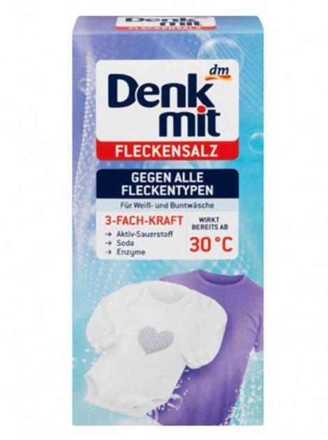 

КИСЛОРОДНЫЙ ПЯТНОВЫВОДИТЕЛЬ С НАТУРАЛЬНОЙ СОДОЙ DENKMIT, 0,5 KG (ГЕРМАНИЯ)