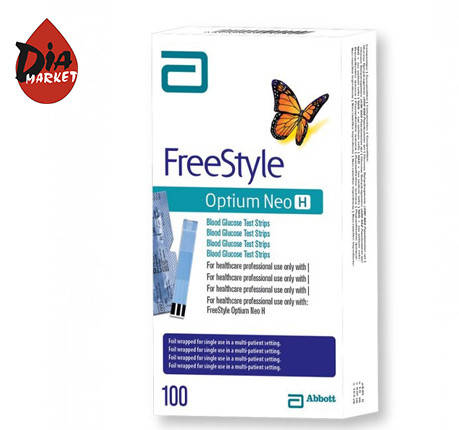 

Тест-полоски Фристайл Оптиум Нео Н (Freestyle Optium Neo H) -1 упаковка по 100 шт.