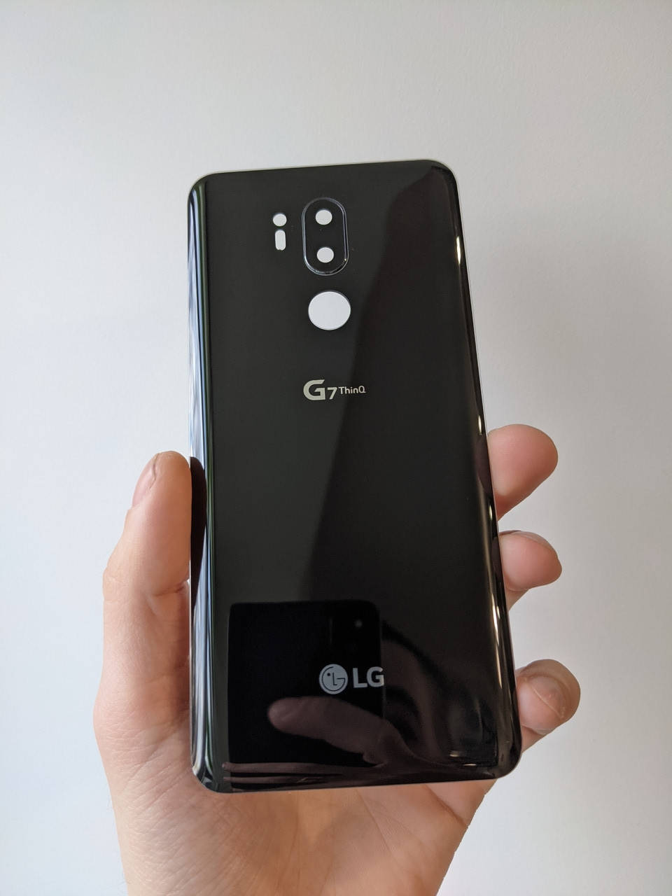 

Задня кришка LG G7 ThinQ G710ULM + скло камери Black, Черный