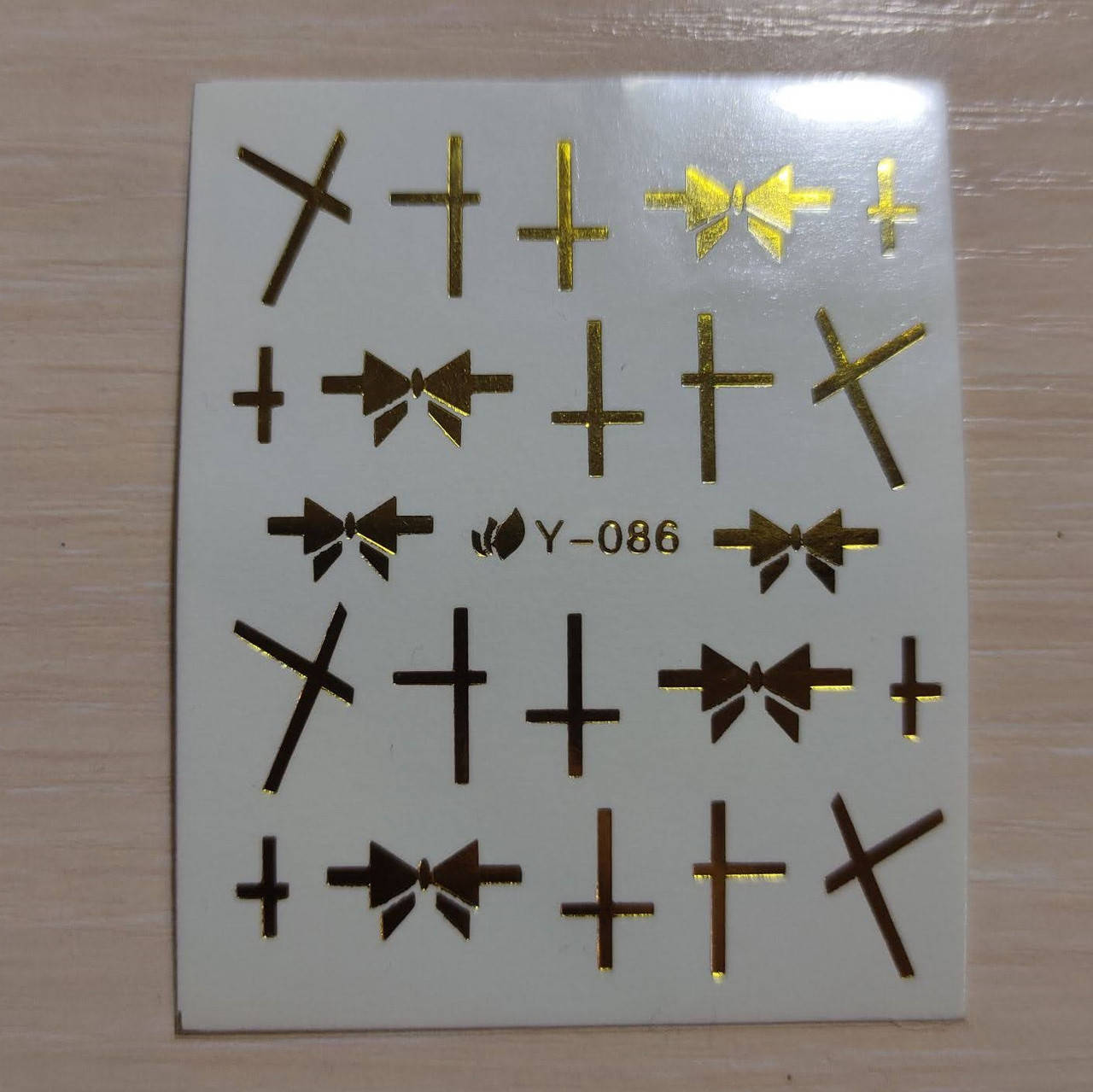 

Слайдеры для ногтей Золото и Серебро 086, Серебристый