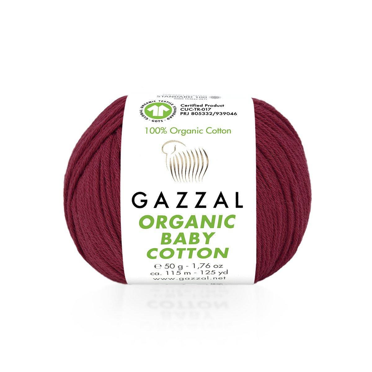 

Gazzal Organic Baby Cotton № 429 темно-красный