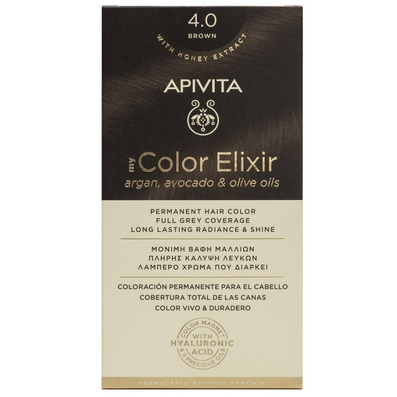 

APIVITA My Color Elixir, Краска для волос № 4.0- Коричневый