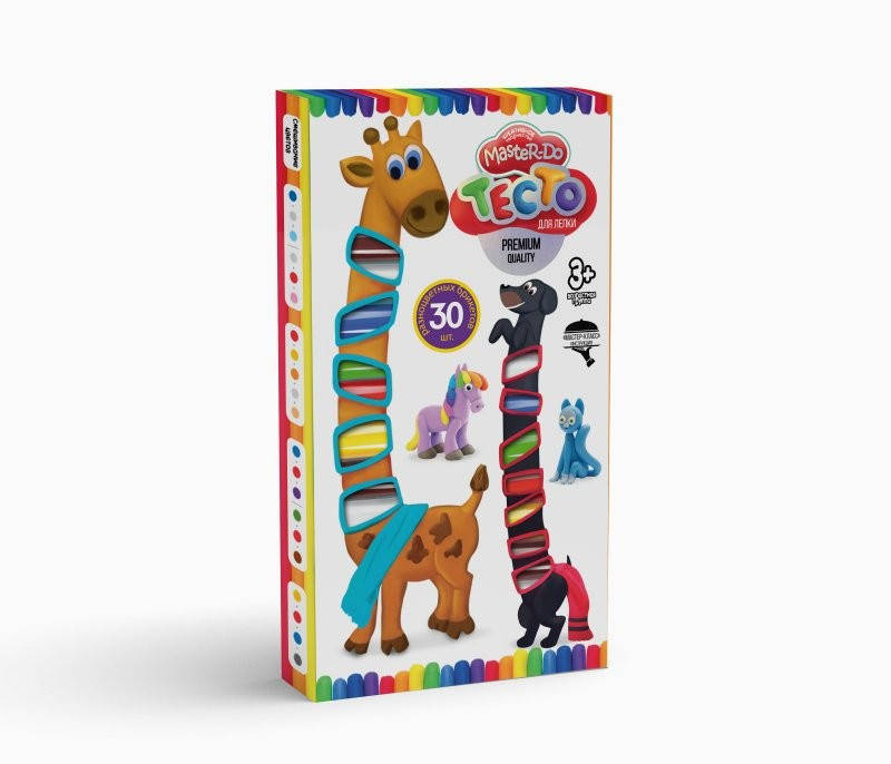 

Тісто для ліплення Master Do 30 кол. по 20 г Danko Toys, Разные цвета