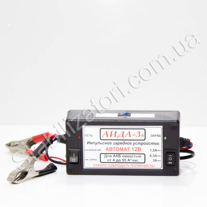 

АИДА-3s с перекл гел/кисл - Зарядное для гелевых, мультигелевых, AGM, кислотных, аккумуляторов