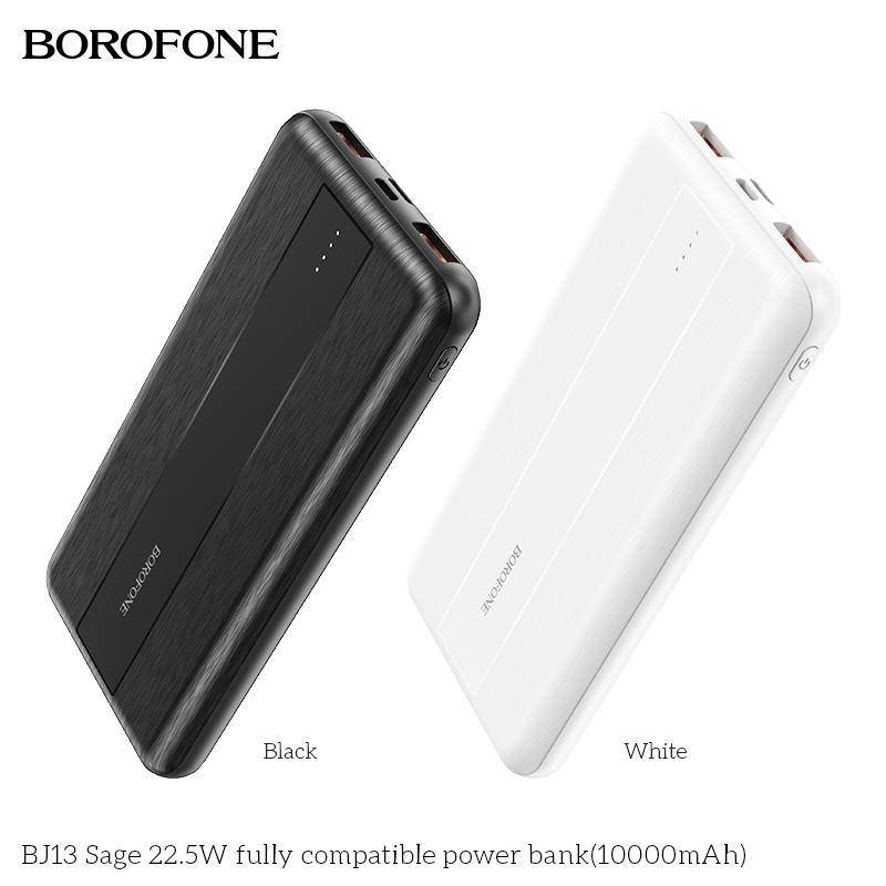 

Power Bank BOROFONE BJ13 Sage 22.5W fully compatible 10000mAh PD white