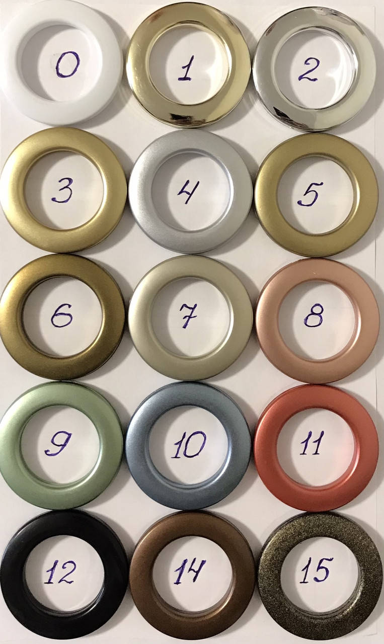 

Люверсы шторные 35 мм (100 штук)