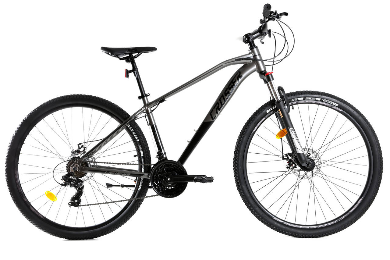 

Горный велосипед Crosser Jazz LTWOO+Shimano 29" на гидравлике серо-черный