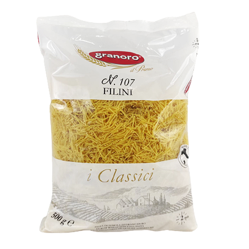 

Макарони Граноро №107 Філіні Granoro Filini 500g 24шт/ящ (Код : 00-00004464)
