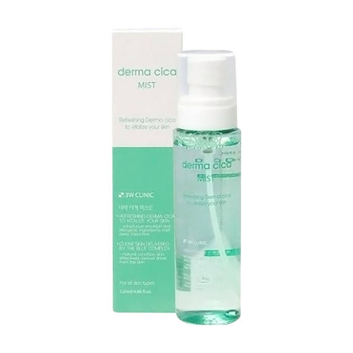 

3W CLINIC Derma cica mist мист-тонер для лица с центеллой и мадекассосидом 120 мл