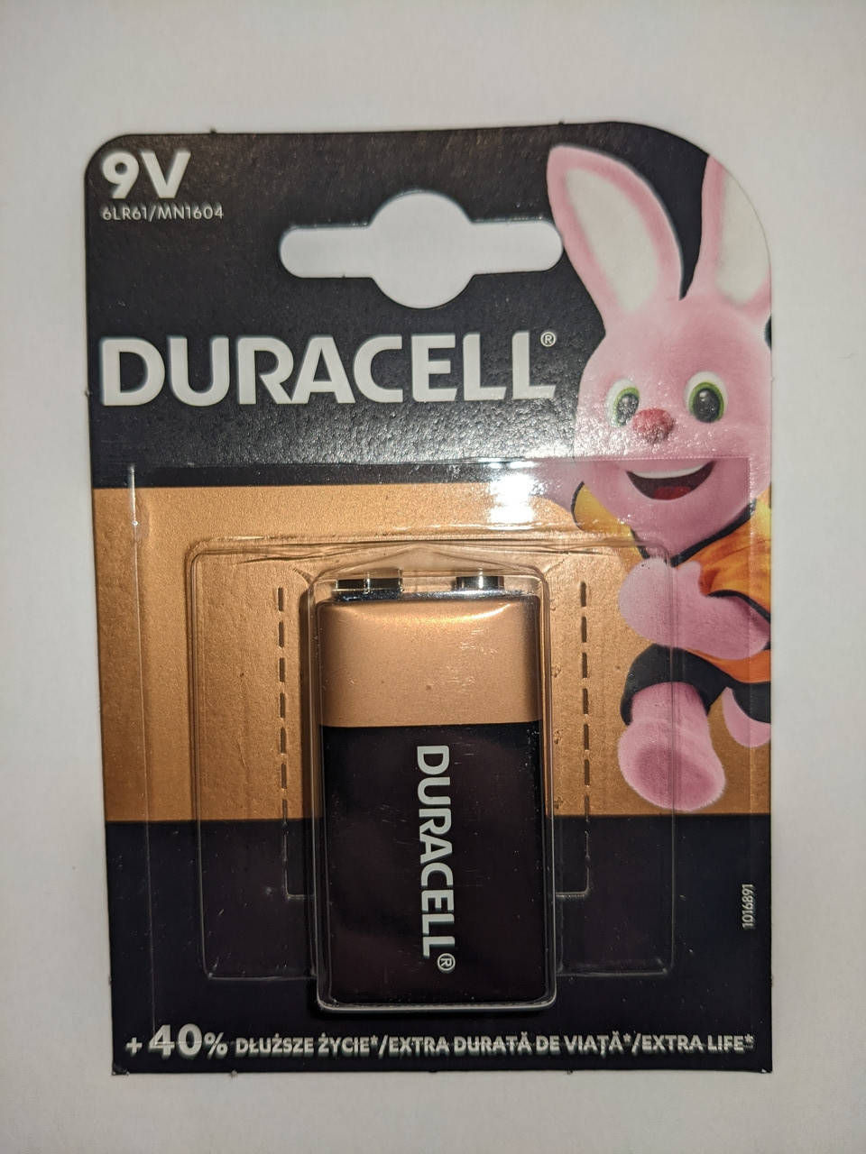 

Батарейка Duracell крона9v