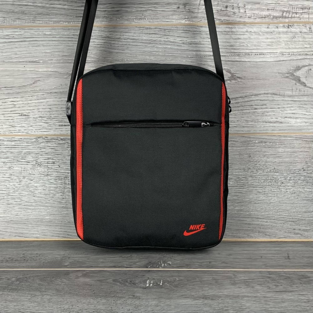 

Мужская сумка через плечо барсетка Nike, Черная с красным, Черный