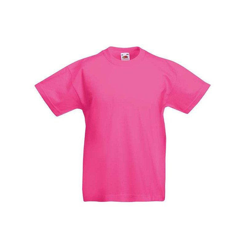 

Футболка детская легкая Original T Fruit of the Loom 140, 57 Малиновый