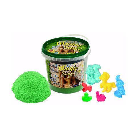 

Кінетичний пісок Magic sand зеленого кольору у відрі 1 кг