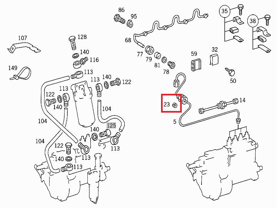 

Уплотнительное кольцо топливной трубки Mercedes OM-314-366 70-25873-00 REINZ