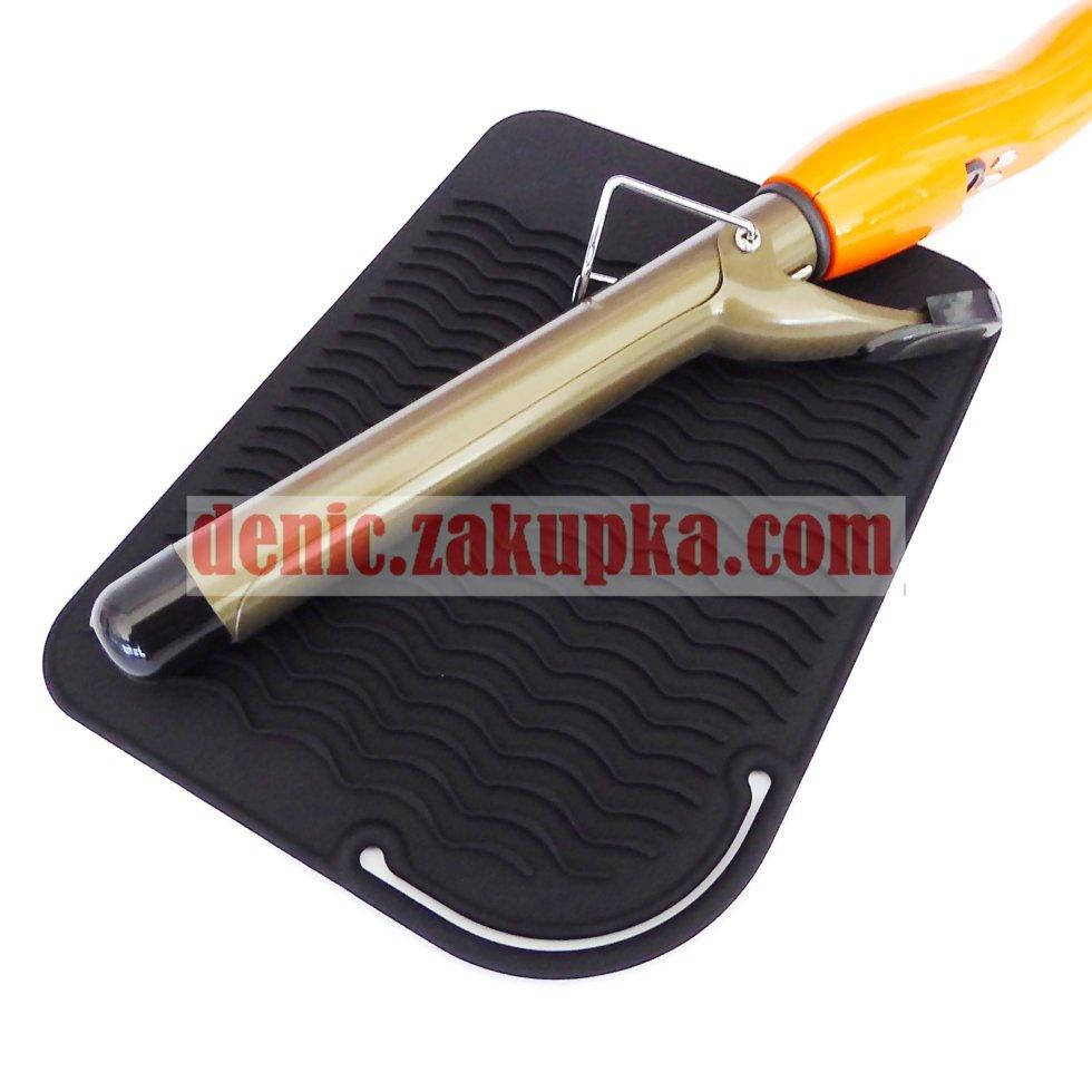 

Профессиональный термо-коврик чехол для парикмахерского инструмента 23х16 см Черный "ДенІС professional"