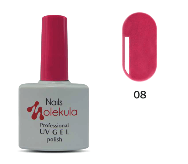 

Гель-лак Nails Molekula Professional №08 Розово- ягодный