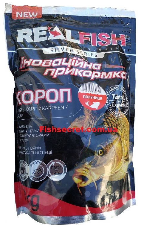 

Рыболовная прикормка REAL FISH клубника