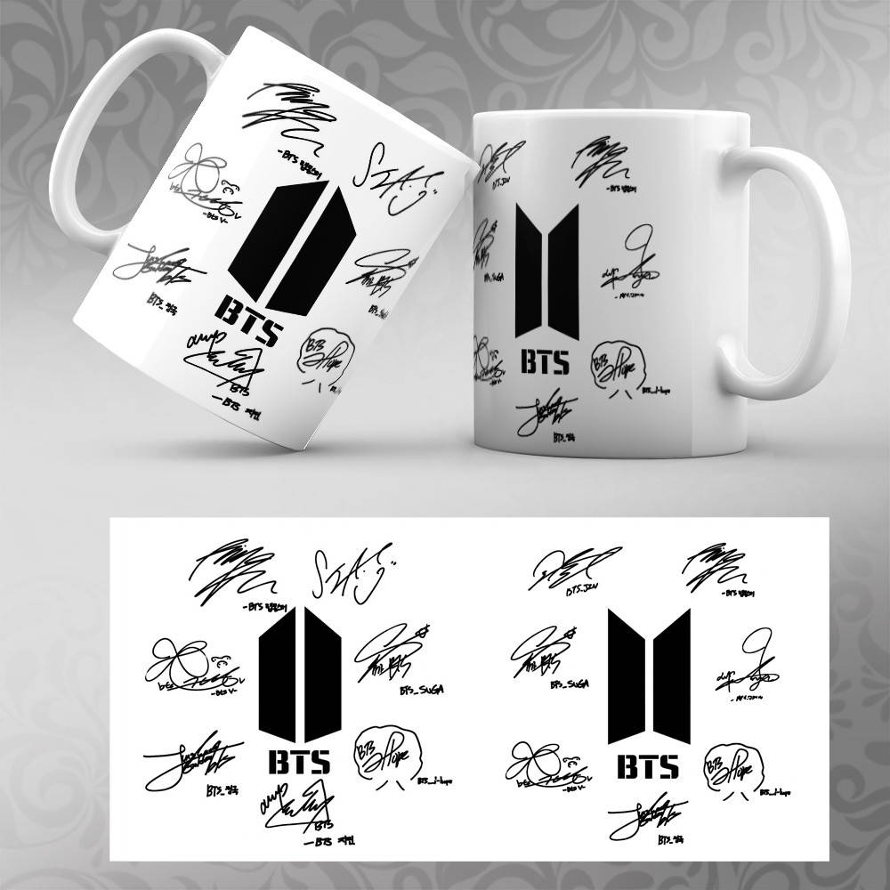 

Чашка K-Pop BTS 033, Белый