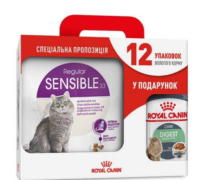 

Royal Canin Sensible 4кг для кошек с чувствительным пищеварением